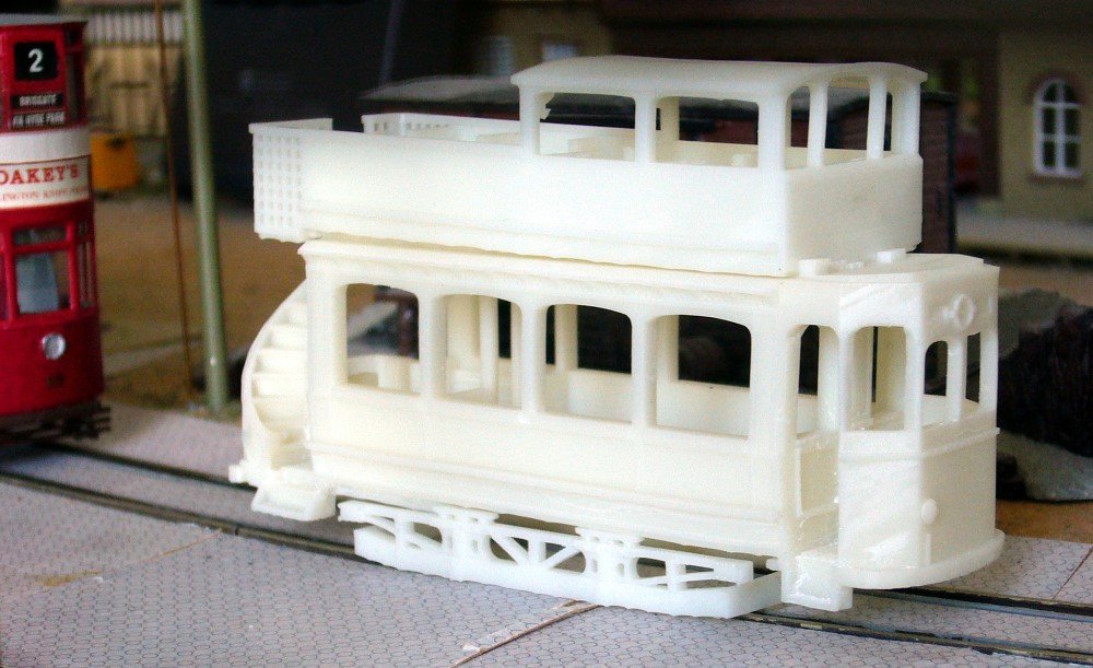 Die Druckteile nach der Entgratung